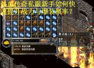 热血传奇私服新手如何快速提升战力与爆装概率？