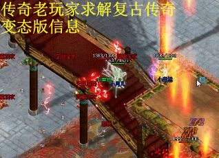 传奇老玩家求解复古传奇变态版信息