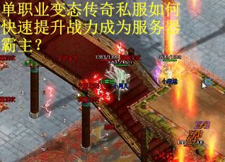 单职业变态传奇私服如何快速提升战力成为服务器霸主？