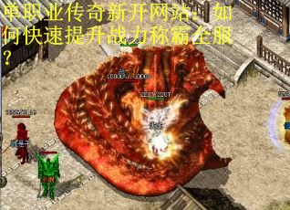 单职业传奇新开网站：如何快速提升战力称霸全服？