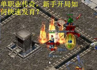 单职业传奇，新手开局如何快速发育？