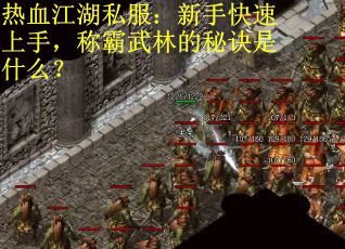 热血江湖私服：新手快速上手，称霸武林的秘诀是什么？