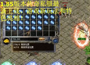 1.85版本传奇私服最新上线，游戏新玩法和特色亮相！