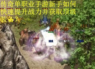 传奇单职业手游新手如何快速提升战力并获取顶级装备？