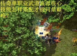 传奇单职业武道流派核心技能怎样搭配才能问鼎巅峰？
