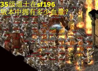 35级道士在sf196版本中拥有多少血量？